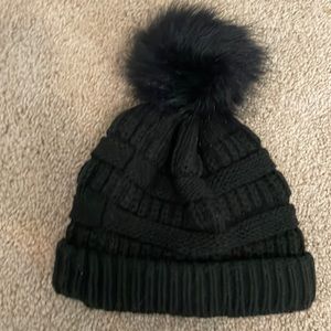black beanie